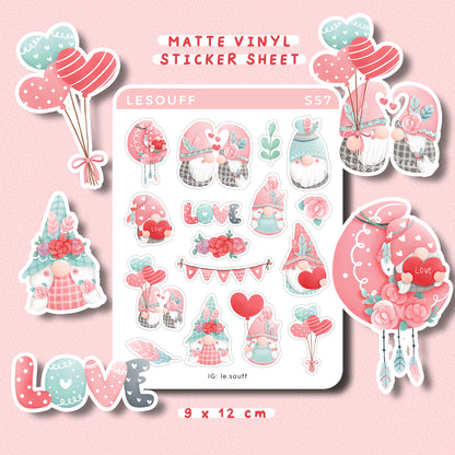 Sticker Valentine của chú lùn