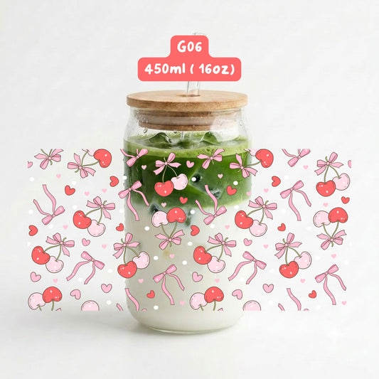 Cherry nơ đỏ hồng - G06