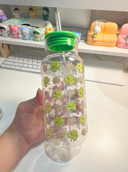 Bình thuỷ tinh nắp silicone