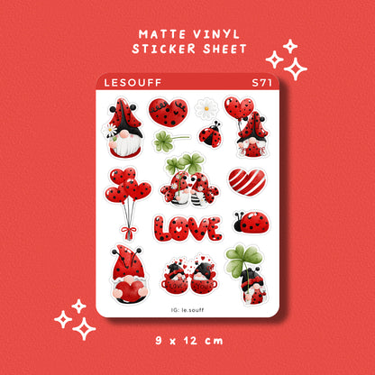 Sticker Valentine của cánh cam