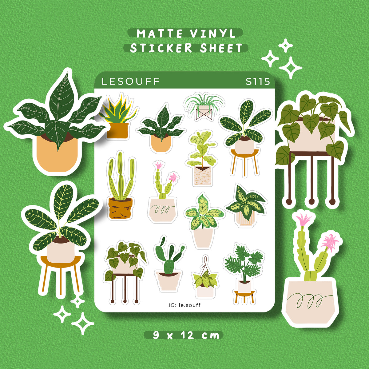 Sticker cây xanh