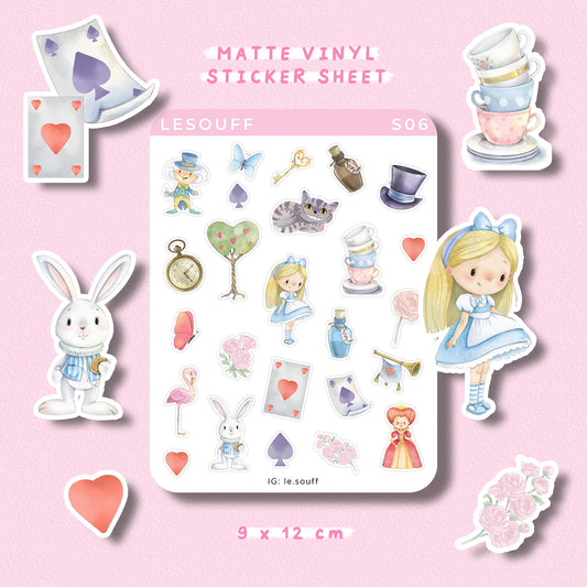 Sticker Alice in Wonderland - S06