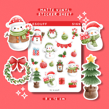 Sticker Giáng sinh của người tuyết