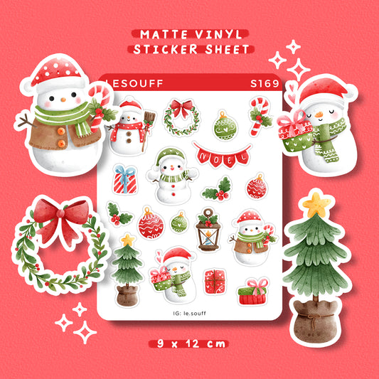 Sticker Giáng sinh của người tuyết