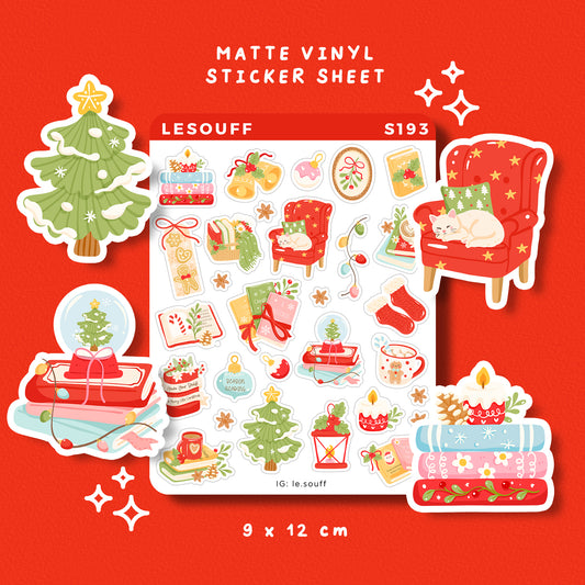 Sticker Giáng sinh đỏ