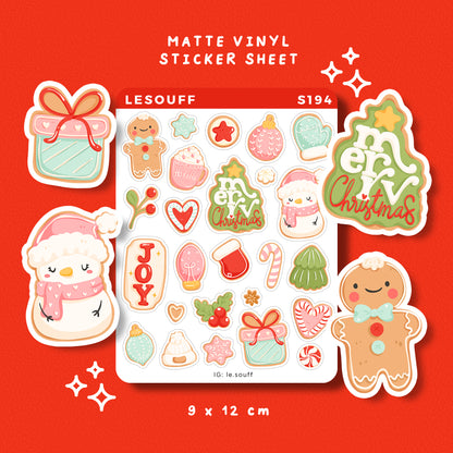 Sticker Giáng sinh đỏ