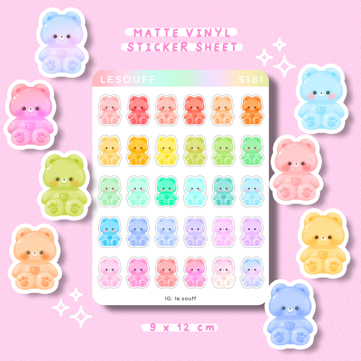 Sticker Jelly bear