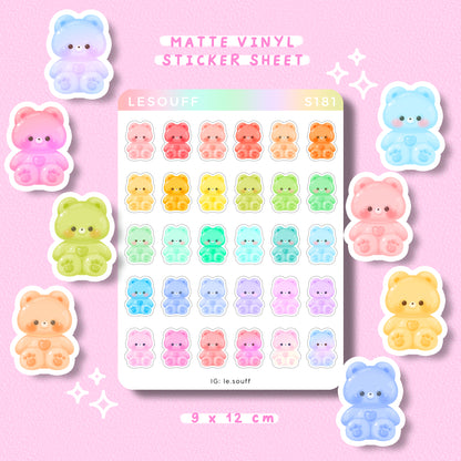 Sticker Jelly bear