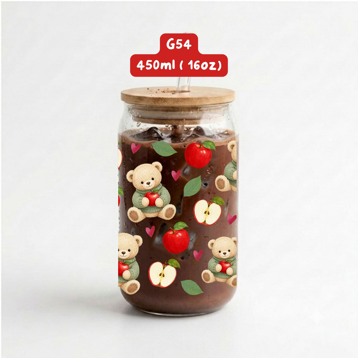Giáng sinh gấu bông ôm táo - G54