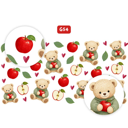 Giáng sinh gấu bông ôm táo - G54