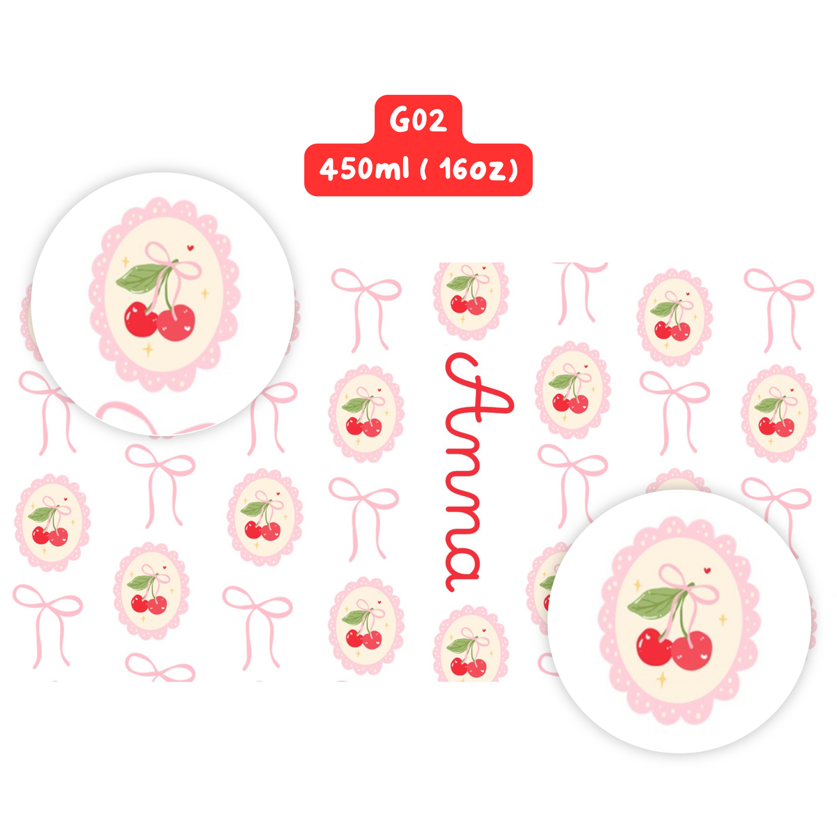 Nơ Hồng Cherry G02