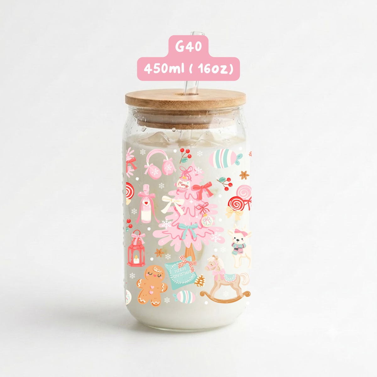 Giáng sinh hồng cute - G40