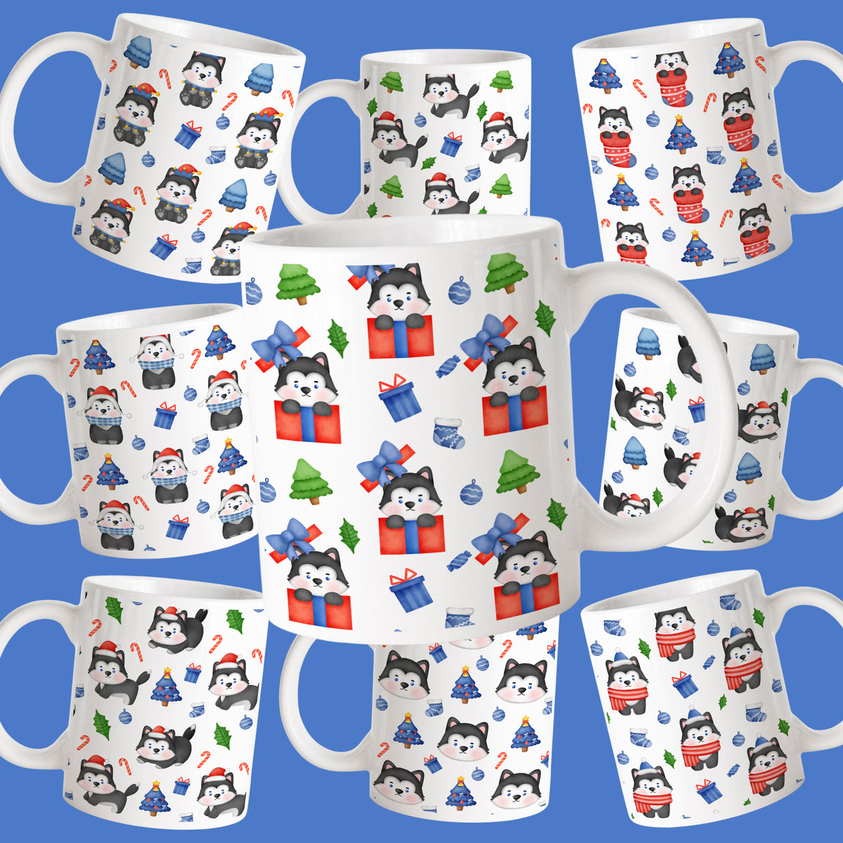 Ly sứ Cún giáng sinh