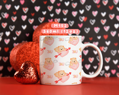 Ly sứ valentine của gấu hồng