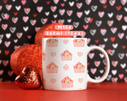 Ly sứ valentine của gấu hồng