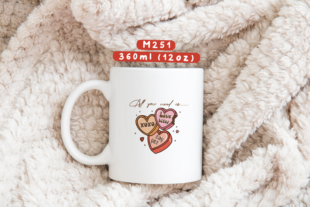 Ly sứ Love bites, xoxo - M251