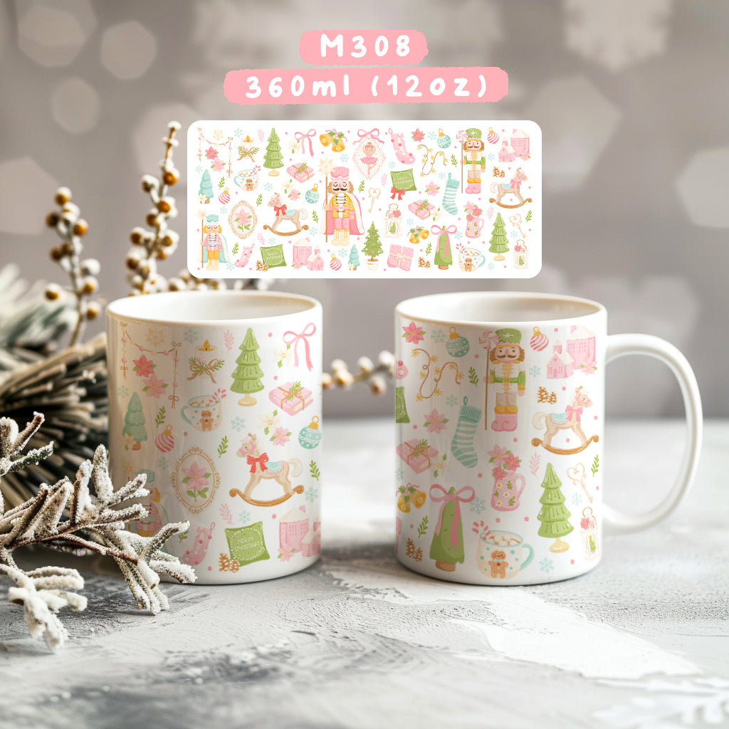 Ly sứ giáng sinh pastel