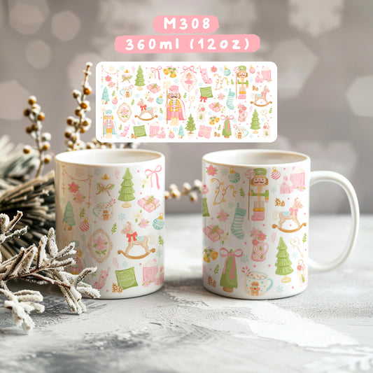 Ly sứ giáng sinh pastel