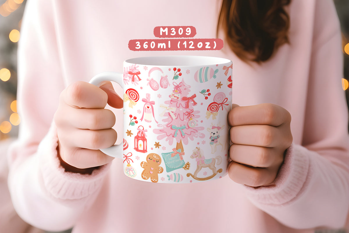 Ly sứ giáng sinh hồng- M309