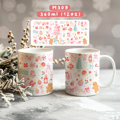 Ly sứ giáng sinh hồng- M309